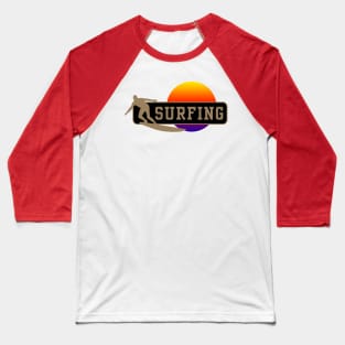 Amazing Surfing Sport Design Baseball T-Shirt